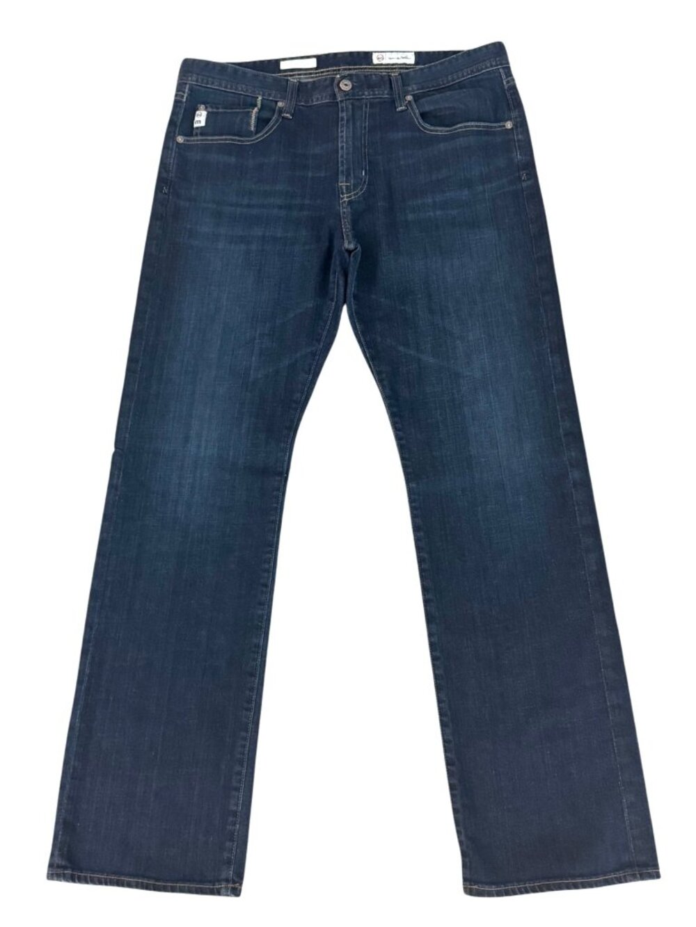 AG Travis Mathew Protégé Straight Leg Jeans Mens Size 36 Dark Wash Inseam 32"